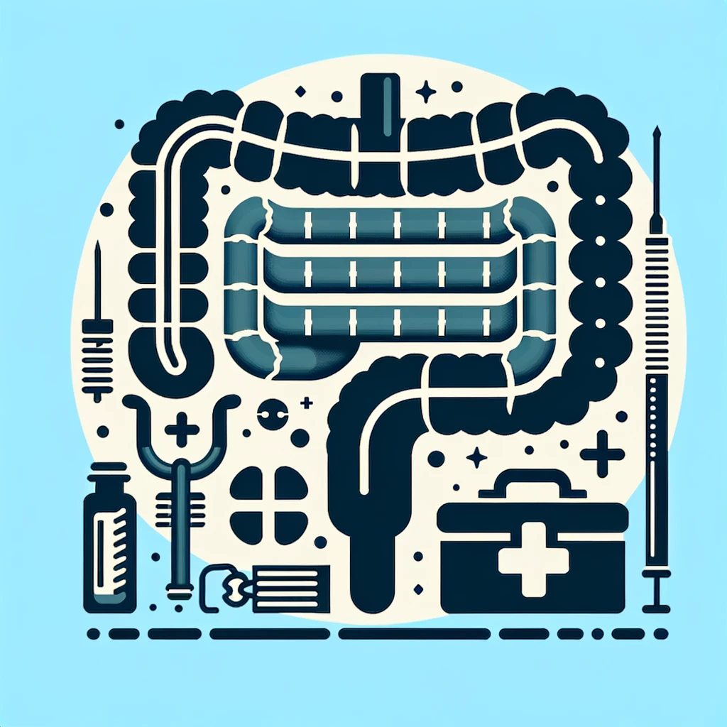 DALL·E 2024 05 27 07.52.59 A simple image with 75 in a solid color FE7C55 and a related object illustrating machine learning in colorectal surgery such as a stylized colon