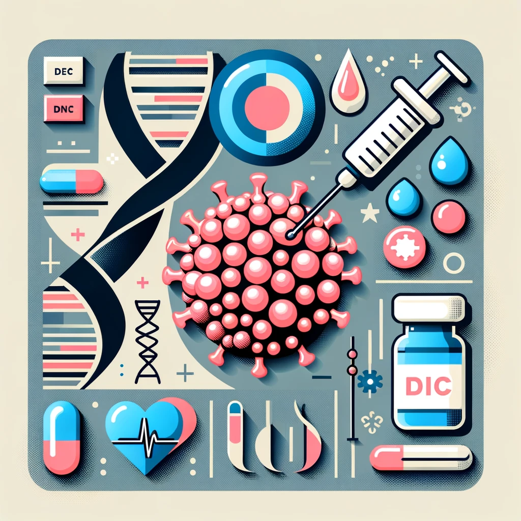 DALL·E 2024 06 06 07.00.49 An image representing the total neoadjuvant therapy TNT for locally advanced rectal cancer LARC. The image should have a single color background w