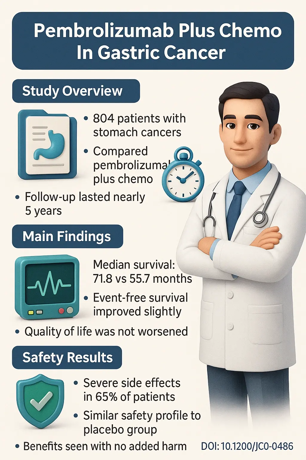 Pembrolizumab Plus Chemotherapy Versus Chemotherapy as Perioperative Therapy in Locally Advanced Gastric and Gastroesophageal Junction Cancer DOI- 10.1200JCO-25-00486