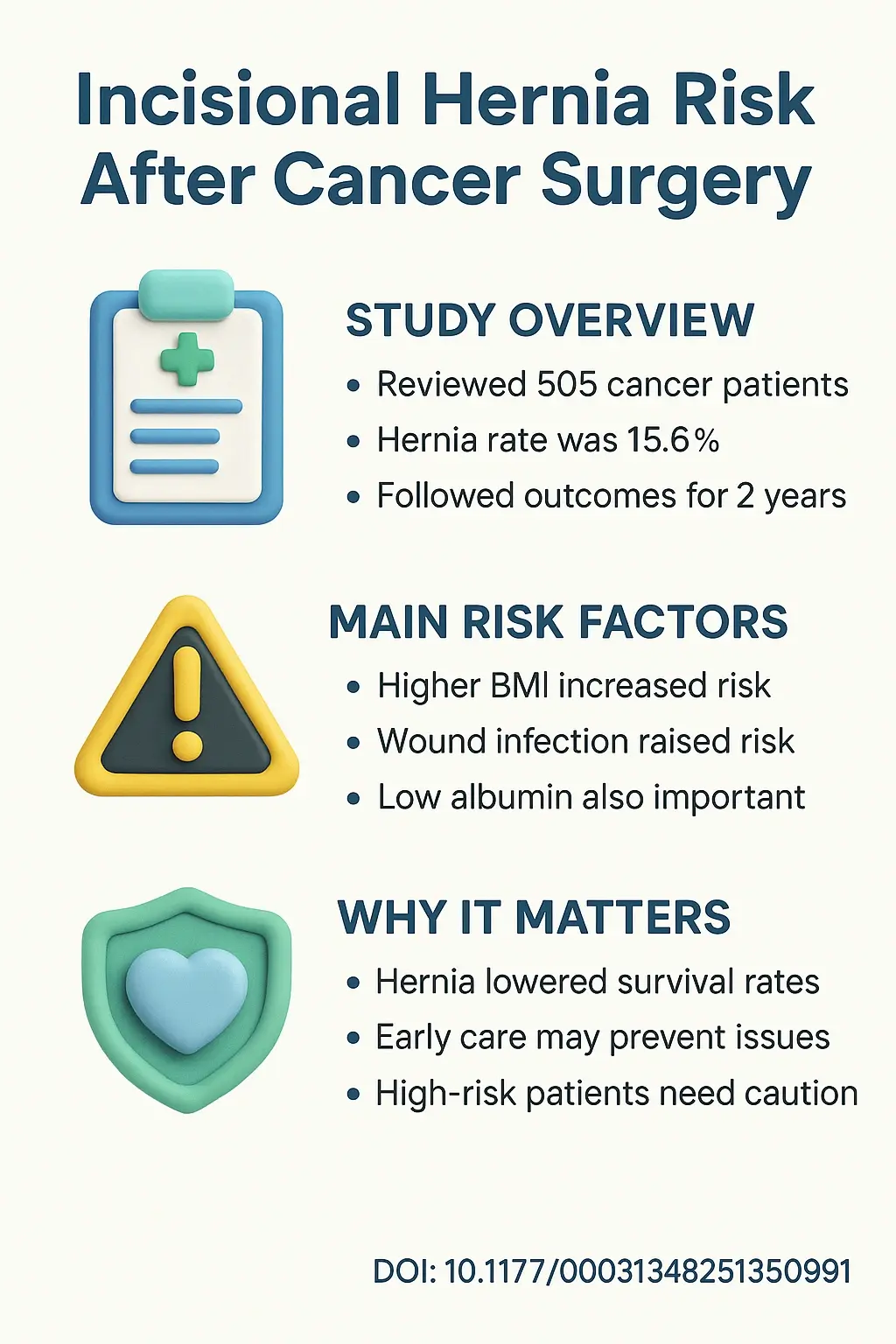 Risk Factors for Postoperative Incisional Hernia and Its Effects on Long-Term Outcomes After Gastrointestinal and Hepatopancreatobiliary DOI 10.117700031348251350991