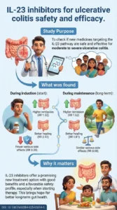 Safety and efficacy of IL-23 inhibitors in patients with moderate to severe ulcerative colitis a systematic review and meta-analysis DOI 10.1007s00384-025-05014-5