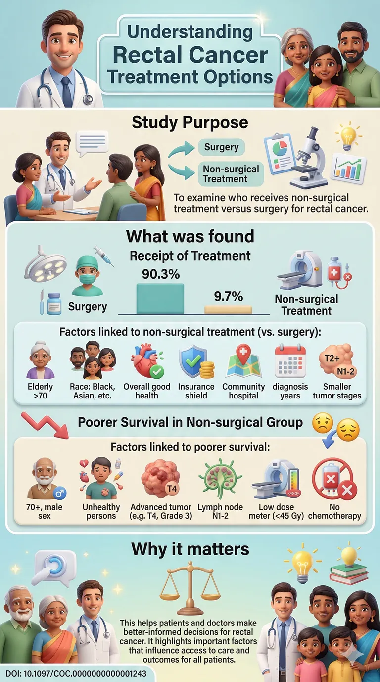 The Impact of Patient, Disease, and Social Determinants of Health on Receipt of Nonoperative Management for Patients With Rectal Adenocarcinoma.DOI 10.1097COC.0000000000001243
