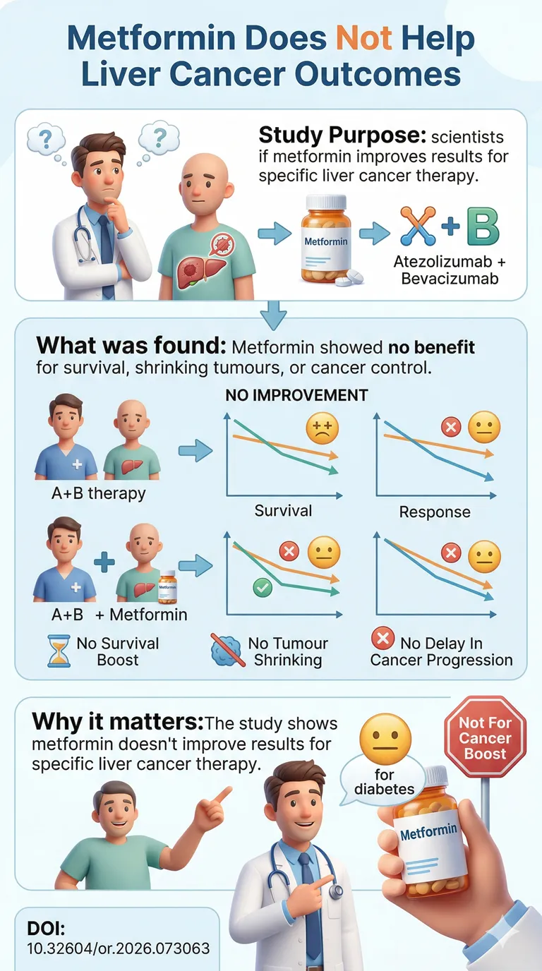The Effect of Metformin on AtezolizumabBevacizumab Treatment in Patients with Hepatocellular Carcinoma and Diabetes.DOI 10.32604or.2026.073063