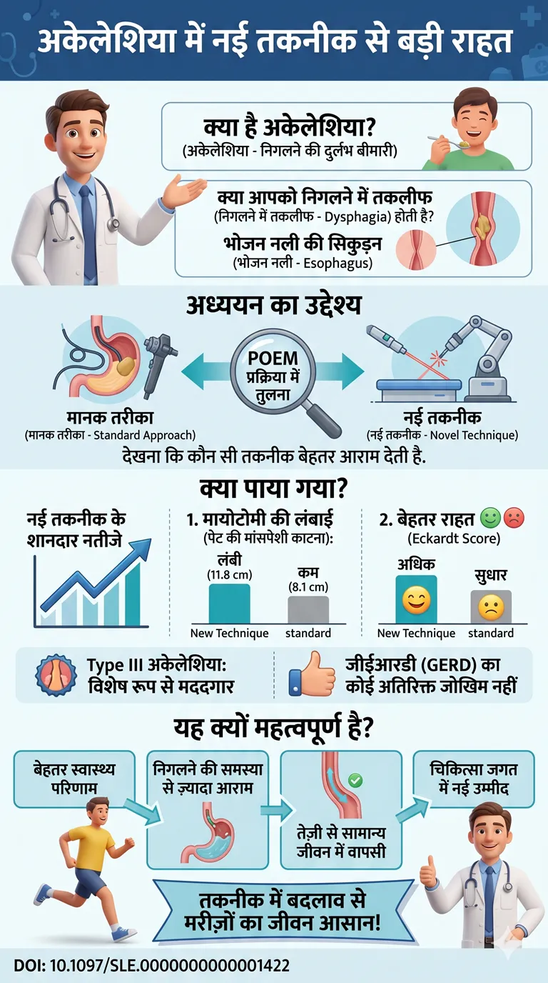 अकेलेशिया कार्डिया के इलाज में नई तकनीक अब निगलने की समस्या से मिलेगी बेहतर राहत-DOI 10.1097SLE.000000